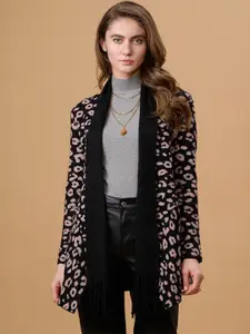 Gipsy Shawl Lapel Longline Acrylic Shrug