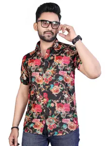 Bought First Premium Floral Printed Organic Cotton Casual Shirt