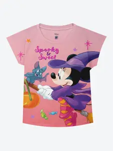 YK Disney Girls Minnie Mouse Printed Regular Top