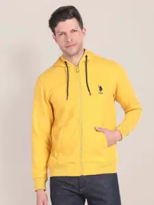 U.S. Polo Assn. Hooded Front-Open Sweatshirt