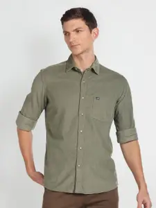 Arrow Sport Slim Fit Spread Collar Chest Pocket Pure Cotton Casual Shirt