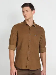 Arrow Sport Slim Fit Spread Collar Chest Pocket Pure Cotton Casual Shirt