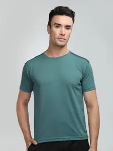 CHKOKKO Round Neck Short Sleeves Sports T-shirt