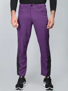 CHKOKKO Men Colourblocked Sports Track Pants