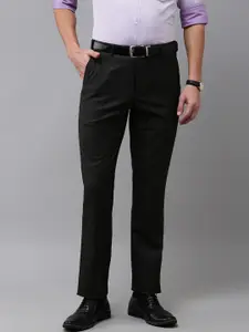 Park Avenue Men Solid Mid-Rise Formal Trousers