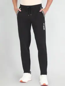 U.S. Polo Assn. Denim Co. Men Brand Tape Mid Rise Straight Fit Track Pants