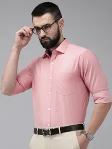 Park Avenue Self Design Slim Fit Formal Shirt