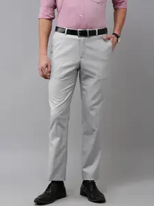 Park Avenue Men Checked Formal Trousers