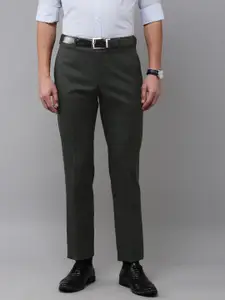 Park Avenue Men Solid Mid-Rise Formal Trousers