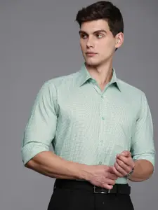 Raymond Slim Fit Self-Checked Pure Cotton Formal Shirt