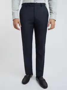 Raymond Men Textured Slim Fit Formal Trousers