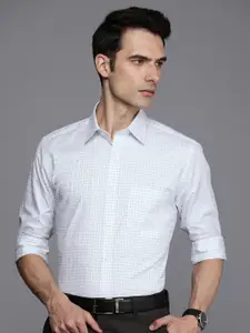 Raymond Slim Fit Pure Cotton Checked Formal Shirt