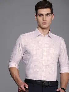 Raymond Slim Fit Pure Cotton Checked Formal Shirt