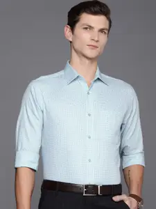 Raymond Slim Fit Checked Pure Cotton Formal Shirt