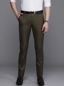 Raymond Men Textured Slim Fit Formal Trousers
