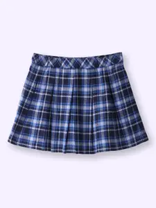 Beebay Girls Checked Pure Cotton Flared Skirt