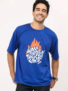 Leotude Typography Printed Oversized Casual T-shirt