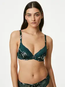 Marks & Spencer Laced Underwired Lightly Padded Everyday Bra With All Day Comfort