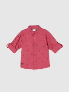 max Boys Conversational Printed Pure Cotton Casual Shirt