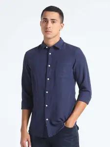Flying Machine Slim Fit Cotton Linen Casual Shirt