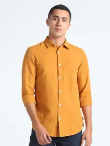 Flying Machine Slim Fit Cotton Linen Casual Shirt