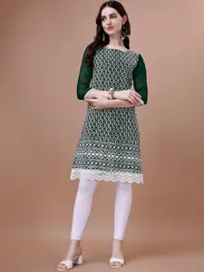 PMD Fashion Floral Embroidered Kurta