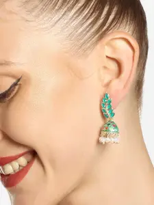 Zaveri Pearls Dome Shaped Jhumkas Earrings
