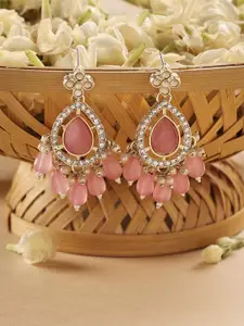 Zaveri Pearls Gold Plated Drop Earrings