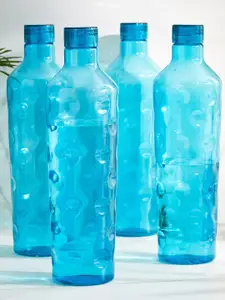 Home Centre Corsica 4 Pcs Blue Fridge Bottles 950 ML
