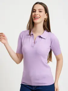 FableStreet Women Purple Sweatshirt