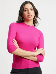 FableStreet LivSoft Round Neck Knitted Sweatshirt