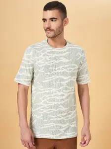 7 Alt by Pantaloons Abstract Printed Cotton T-shirt