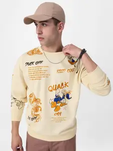 The Souled Store Donald Duck Printed Pullover Sweatshirt