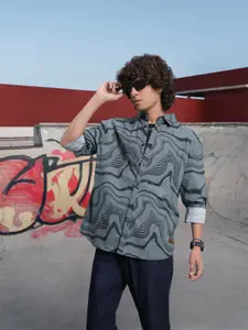 The Roadster Life Co. Relaxed Fit Printed Pure Cotton Casual Shirt