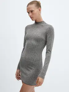 MANGO High Neck Bodycon Mini Dress
