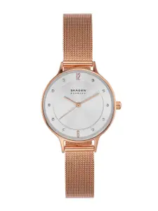 Skagen Women Silver Toned Dial Watch