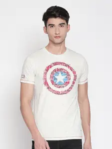 SF JEANS by Pantaloons Captain America Printed Cotton T-shirt