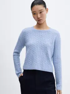 MANGO Cable Knit Pullover