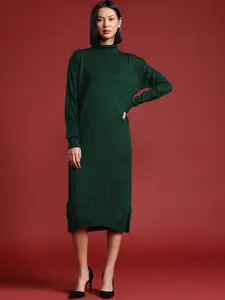 all about you Acrylic Sweater Midi Dress