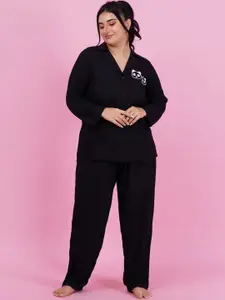 LastInch Embroidered Night Suit