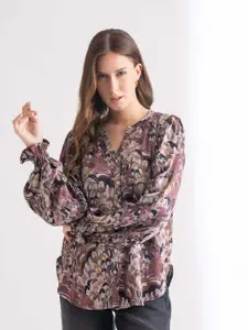 B.Copenhagen Floral Opaque Printed Casual Shirt