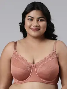 Enamor Plus Size Full Coverage Seamless Underwired Bra All Day Comfort
