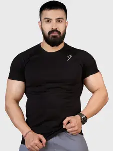 FUAARK Raglan Sleeves Anti Odour Slim Fit Training Or Gym T-shirt