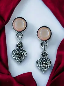 Taraash Sterling Silver Contemporary Drop Earrings