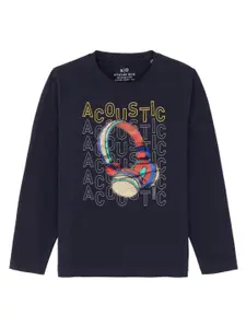 Status Quo Boys Graphic Printed Cotton T-Shirt