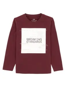Status Quo Boys Typography Printed Casual T-Shirt