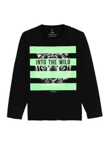 Status Quo Boys Typography Printed Cotton T-shirt