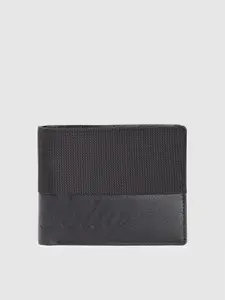 Allen Solly Men Textured Leather Two Fold Wallet
