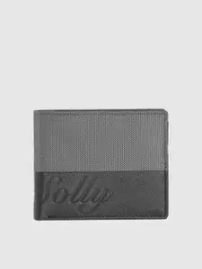 Allen Solly Men Colourblocked Leather Two Fold Wallet