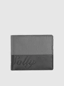 Allen Solly Men Colourblocked Leather Two Fold Wallet